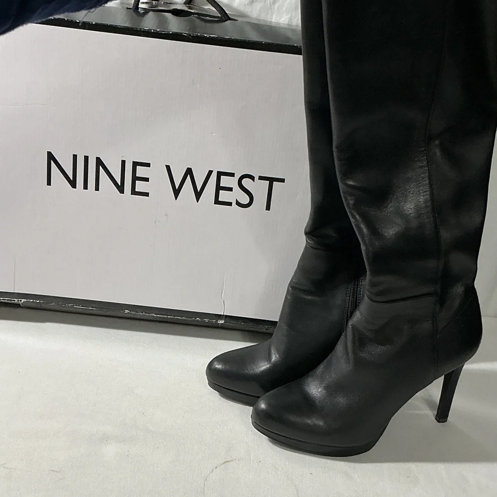 Nine West Black Over-the-Knee Stiletto Boots